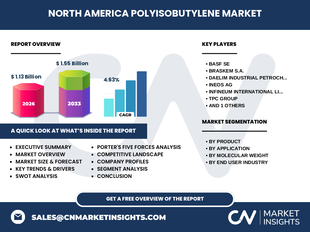 North America Polyisobutylene Market