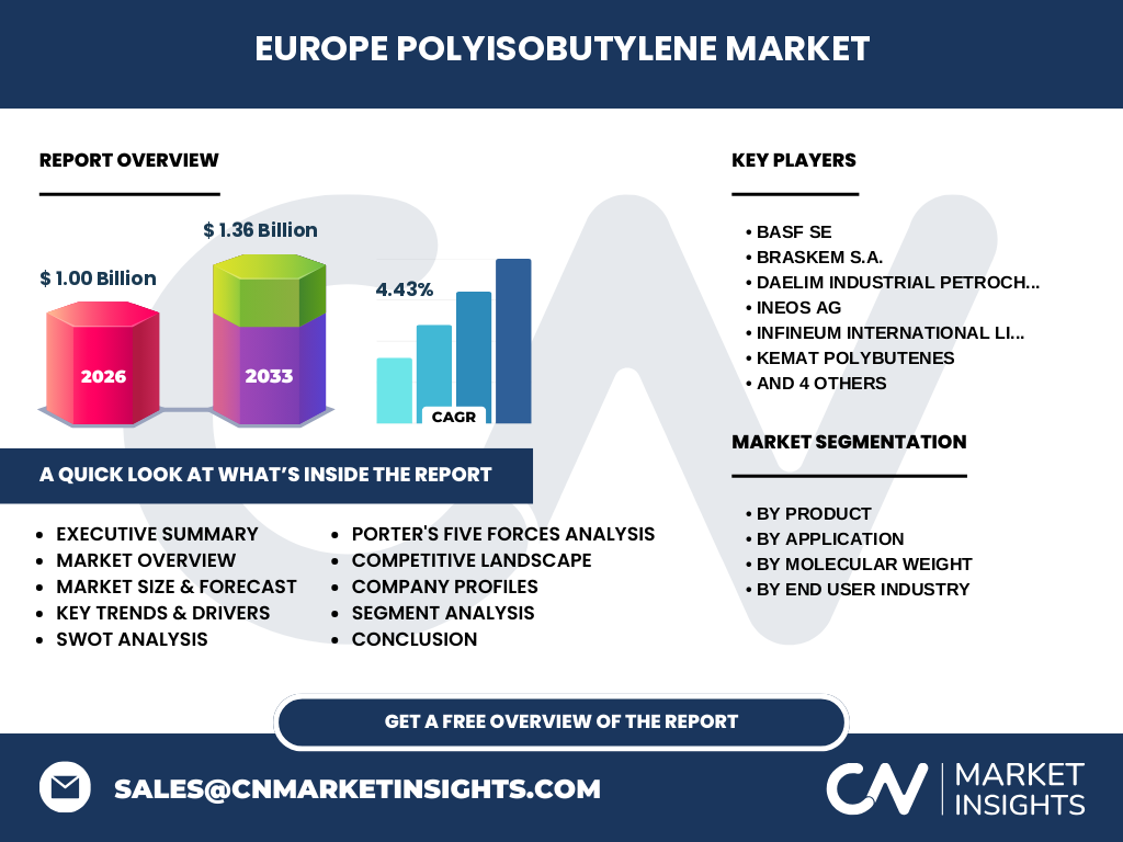 Europe Polyisobutylene Market